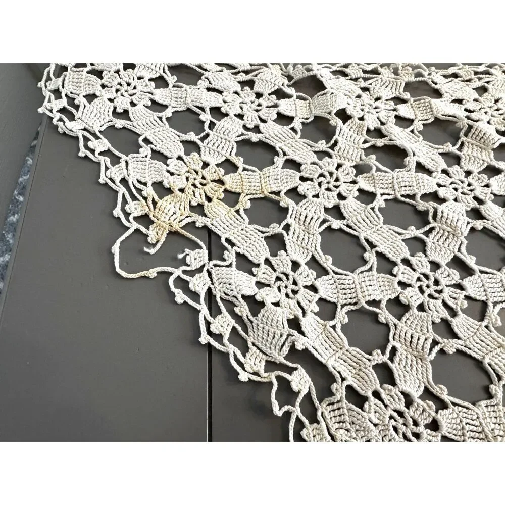 3 vintage hand crocheted doilies great for craft projects